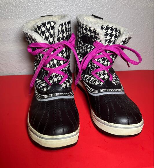 SOREL winter Snow Tivoli warm lined ankle waterproof booties size 9 - Picture 3 of 8